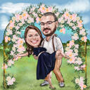 Fotoğraflardan Çift Yıldönümü Karikatürü