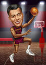 Basketball Player Caricature from Photos
