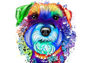 Watercolor Airedale Terrier Portrait من الصور