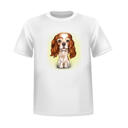 Ritratto di caricatura dell'animale domestico di testa e spalle personalizzato dalle foto sulla maglietta