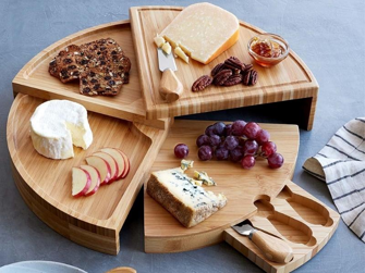 8. Personalized Compact Swivel Cheese Board-0