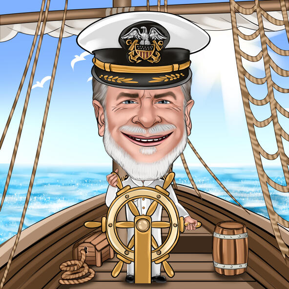 Caricature du capitaine