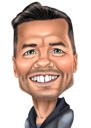 Custom Person Caricature in Very High Exaggeration Hand-Drawn from Photos