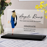 7. Personalized Acrylic Plaque and Stand For Graduation-0