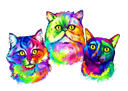 Cat+Art%3A+Custom+akvarell+kattm%C3%A5lning