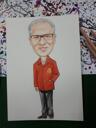 Photo Print: Custom Caricature Drawing of Man for Father's Day Gift