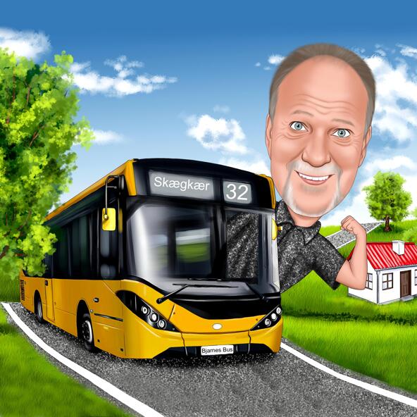 Fahrzeugkarikatur