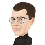 Karikaturstil: Vektorzeichnung