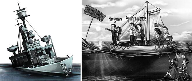 Caricaturas de embarcações