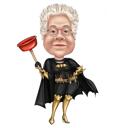 Desenho personalizado de super-herói