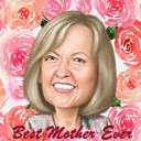 Best Mom Caricature Gift