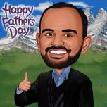 Father's Day Caricature