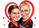 Romantic+Caricature+on+Canvas+for+Valentines+Day