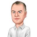 Insurance Agent Caricature - Thumbs Up