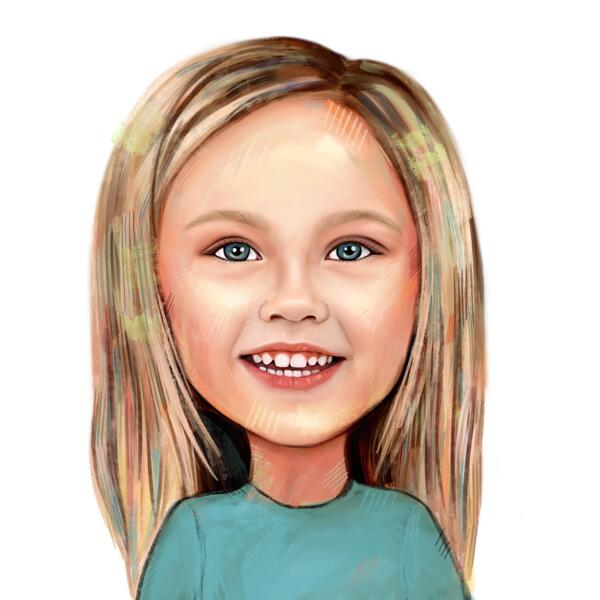 Dessin animé pour enfants à partir de photos - Style huile