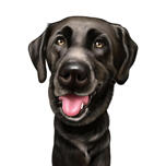 Anpassad Labrador-karikatyr