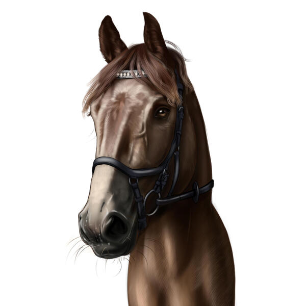 Paard digitaal portret