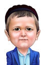 Saldā zīdaiņa karikatūra karikatūras portrets no fotoattēliem