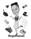 Moeder Beroepen Cartoon Tekening