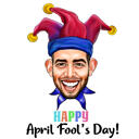 April Fools Day tecknat ansikte