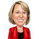 Avatar de dibujo de mujer de negocios