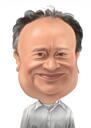 Boss Exaggerated Caricature Drawing