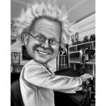 Caricature d'Albert Einstein