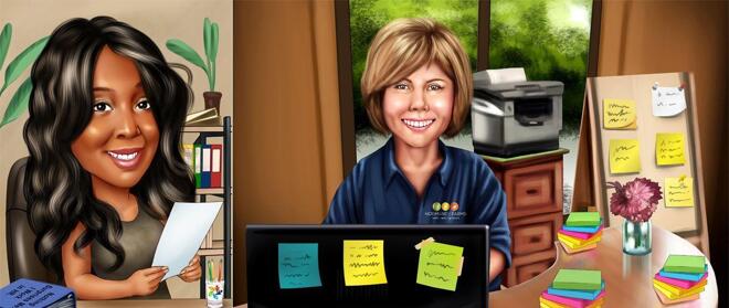 Accountant Caricature