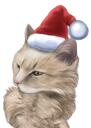 Christmas Cats Caricature