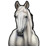 Pintura de retrato de cavalo