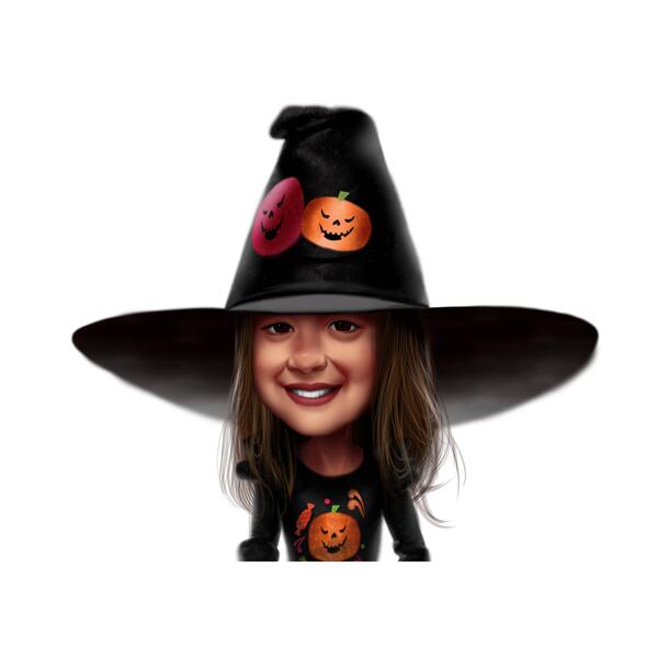Caricatura de Halloween para crianças com gostosuras ou travessuras