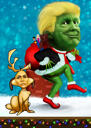 Funny Grinch Caricature