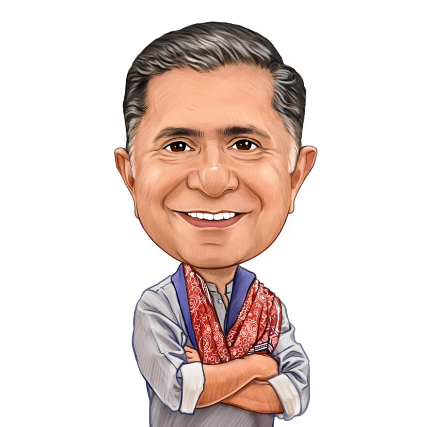 Custom Colored Pencil Caricature