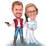 Tüm Vücut Çift Star Wars Hayranları