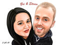 Couple+Heart+Hands+Caricature+Gift