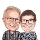 Parents Caricature Gift