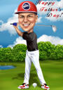 Golf Karikatür Özel Çizim