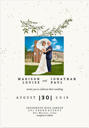 Invitație de nuntă personalizată Portret de cuplu în stil colorat din fotografie