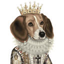 Portrait de chien royal