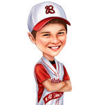 Baseball Kid dans les vêtements de l'équipe préférée