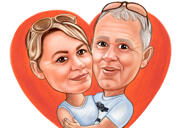 Valentines Day Caricature - Funny Exaggerated Style