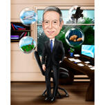 Desen personalizat pe tot corpul cu diverse hobby-uri