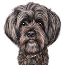 Custom Dog Cartoon Portrait