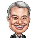 Businessman Caricature Big Head