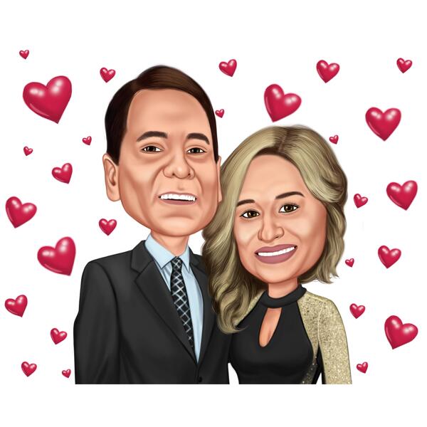 Buy/Send Personalised Together Forever Caricature Online- FNP