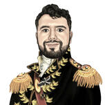 Kongelig portræt personliggjort fra foto