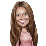 Photo à caricature dessinée sur mesure par un artiste