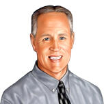 Business Man Portrait Drawing