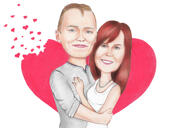 Valentines Day Caricature - Funny Exaggerated Style