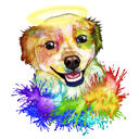 Rainbow+Dog+Memorial+with+Angel+Wings